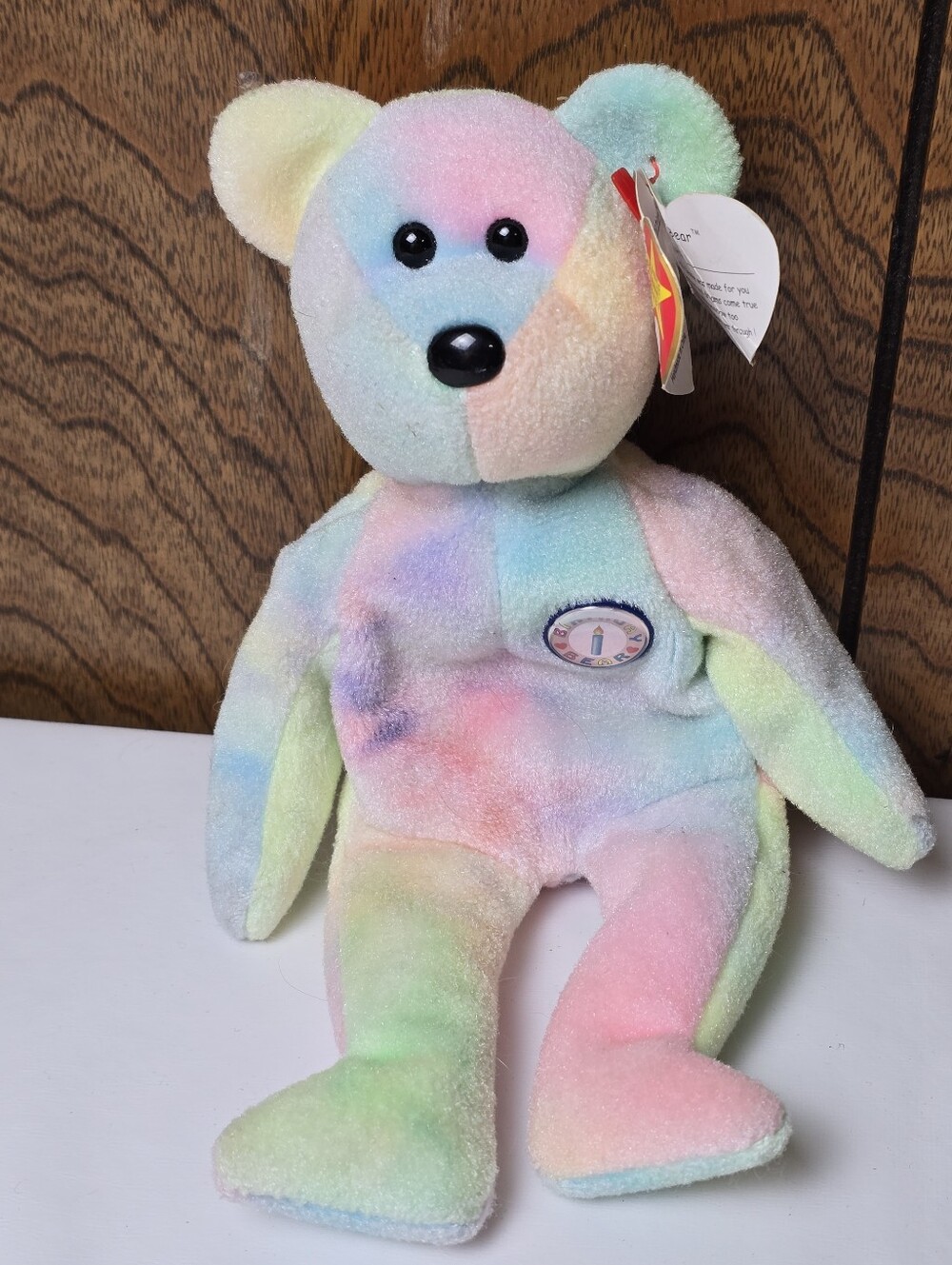 Ty Beanie Baby B.B. Bear Errors Rare